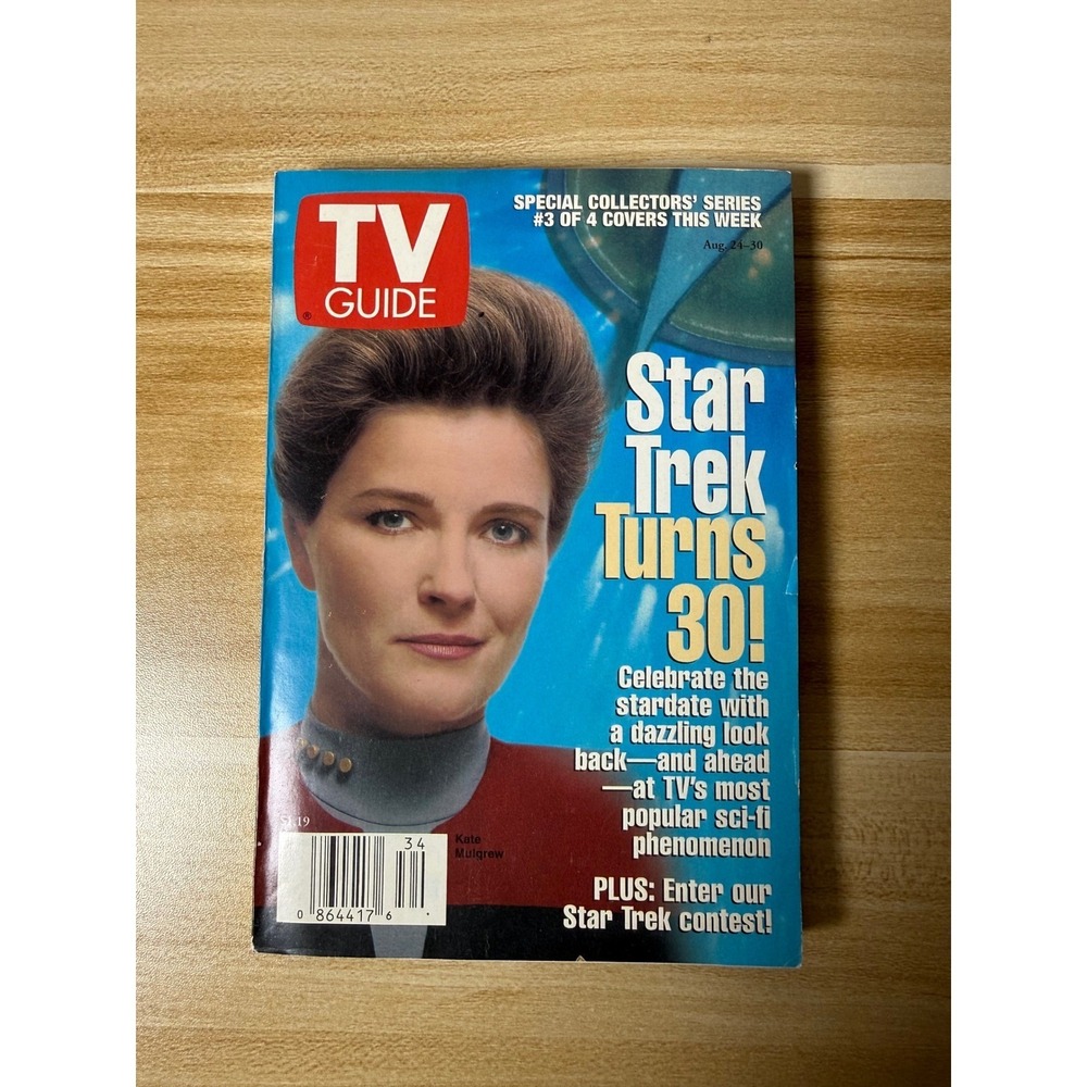 TV Guide Magazine Star Trek Turns 30 Aug 21 30 1999 Kate Mulgrew Cover‎